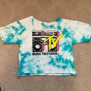 TIE DYE MTV crop top, size xs